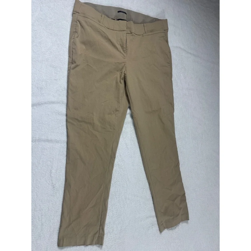 Lane Bryant The Allie Tan Khaki Straight Leg Dress Pants Womens 18R Stretch